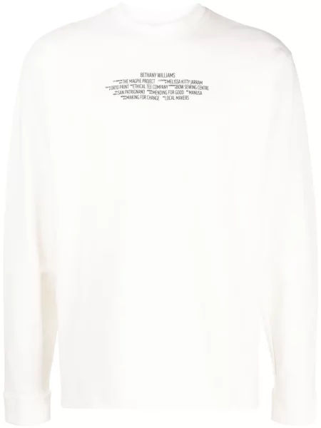 Tricou Bethany Williams cu imagine lung albastru