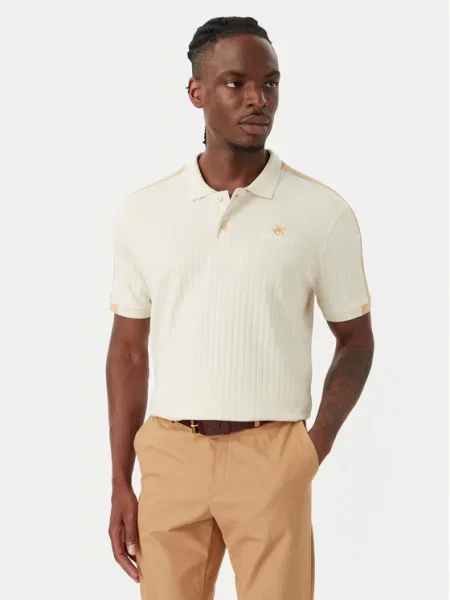 Beverly Hills Polo Club Tricou polo deschis bej