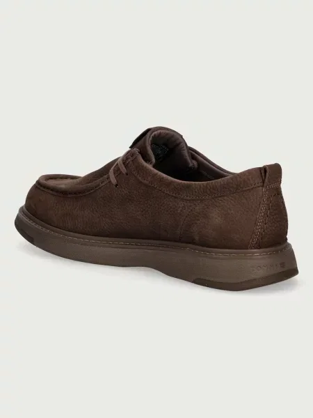Tommy Hilfiger Półbuty Comfort Nubuck Moc Toe Shoe ciemny brązowy
