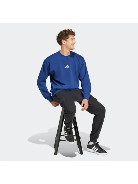 ADIDAS SPORTSWEAR Športová mikina Feelcozy tmavomodrá biela