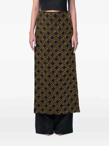 Fusta maxi M.marquise de lână negru