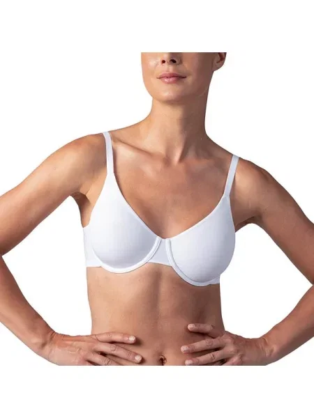 Sutien Bellinda din microfibră alb