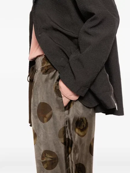 Pantaloni Uma Wang maro