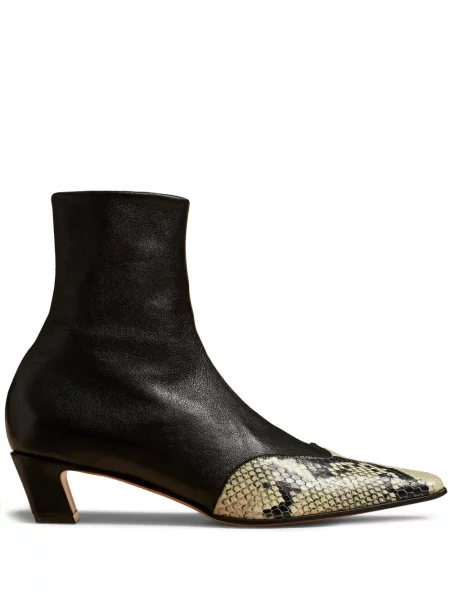 Botine Khaite din piele negru