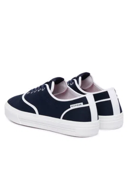 TOMMY HILFIGER Nízke tenisky námornícka modrá