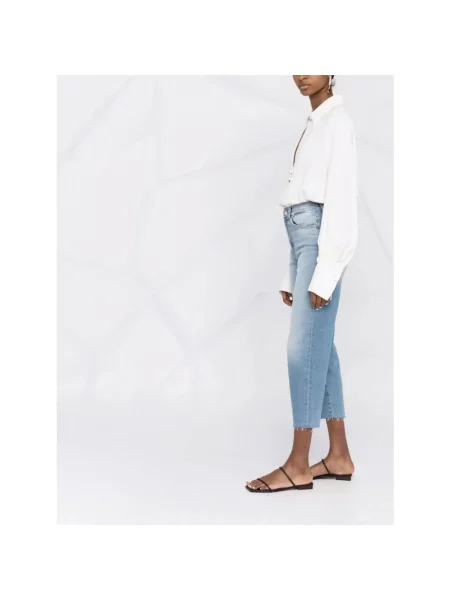 Jeansy 7 For All Mankind z wysoką talią niebieskie