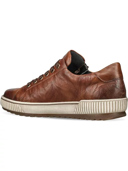 Sneakersy Remonte skórzane brązowe
