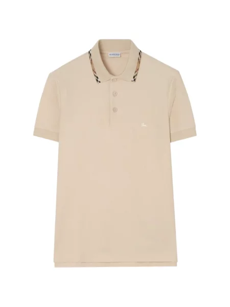 Tricou polo Burberry în carouri