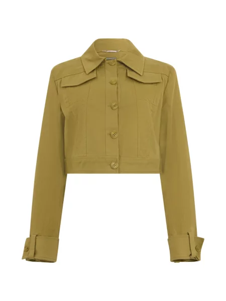 Geacă Alberta Ferretti verde