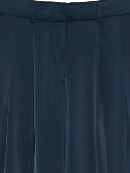 Pantaloni Michael Michael Kors plisate albastru