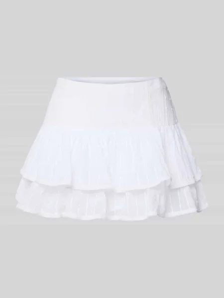 Spódnico-spodnie lekko rozkloszowane z czystej bawełny model ‘NALLA LIFE’ Only białe
