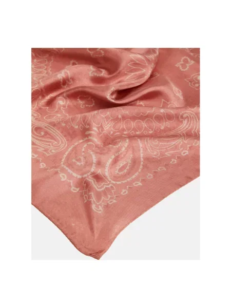 Szal Golden Goose z wzorem paisley różowa