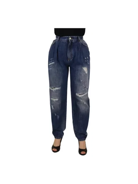 Skinny jeansy skinny Dolce And Gabbana niebieskie
