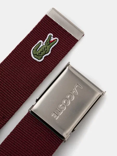 Ремень Lacoste с ремешками зеленый