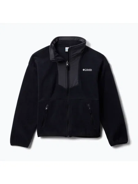 Gyerek fleece melegítő felső Columbia fekete