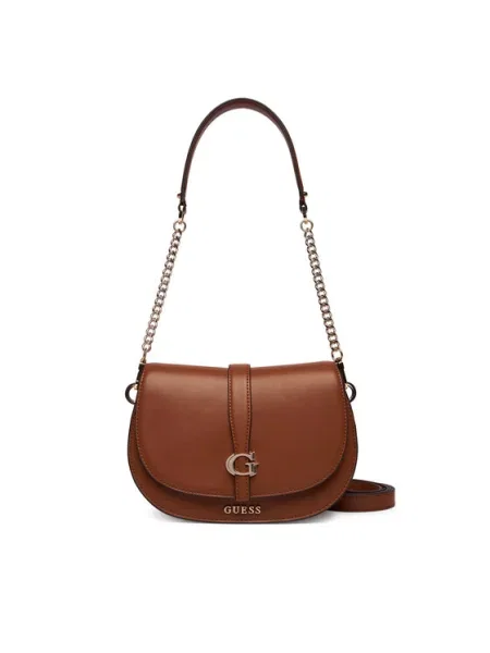 Guess Дамска чанта Carrie кафяв