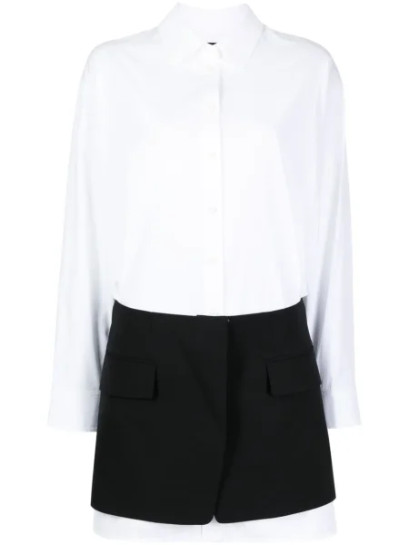 Długa sukienka koszulowa Juun.j biała