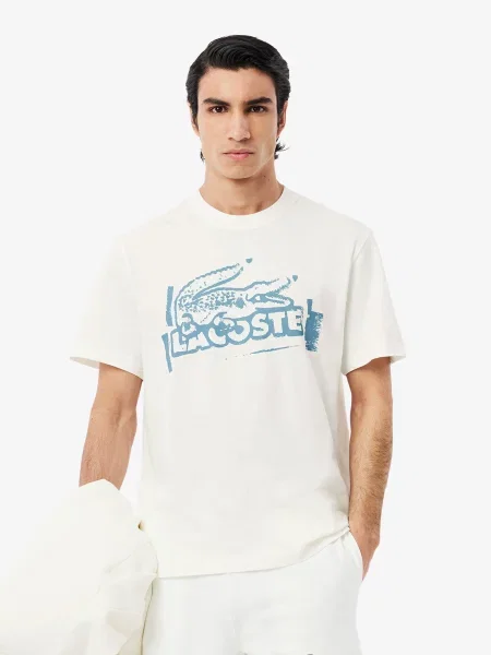 Футболка Lacoste бежевий