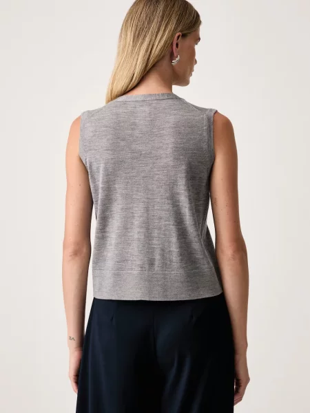 MM by Max Mara női gyapjú mellény MMLALBATA szürke