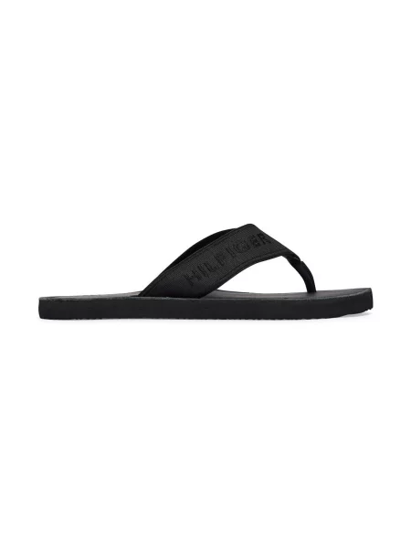 Pánske žabky Tommy Hilfiger Lbeach Sandal Leather black čierna