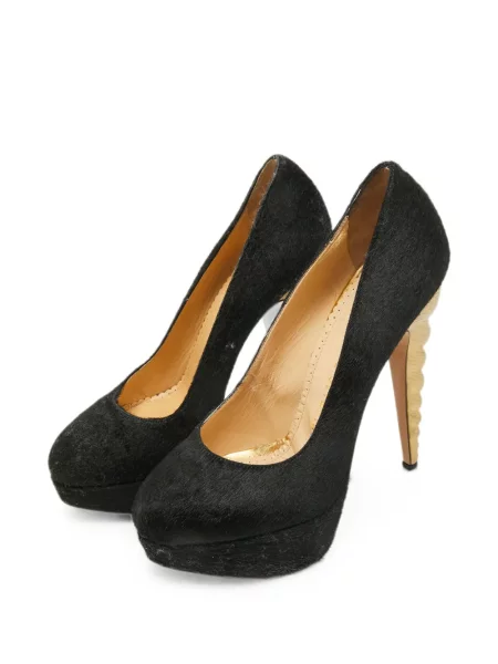 Pantofi cu toc Charlotte Olympia cu platformă negru