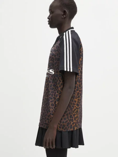 Φανελάκι Adidas Originals από ζέρσεϋ καφέ