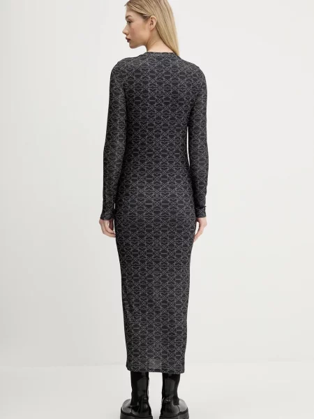 HUGO Rochie de zi Nastan Negru gri