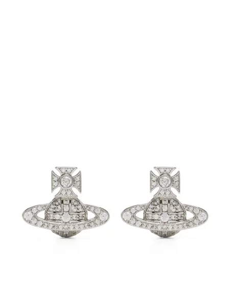 Cercei Vivienne Westwood de cristal argintiu