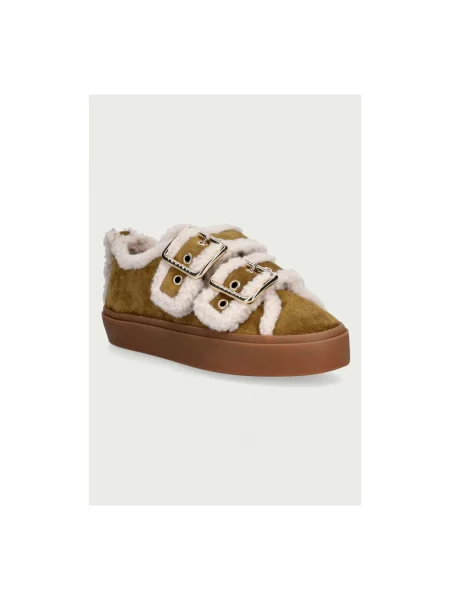 Sneakersy Inuikii na rzep wełniane zielone