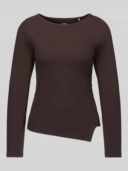 Bluzka z długim rękawem o kroju slim fit z mieszanki bawełny z asymetryczną listwą guzikową Levi's
