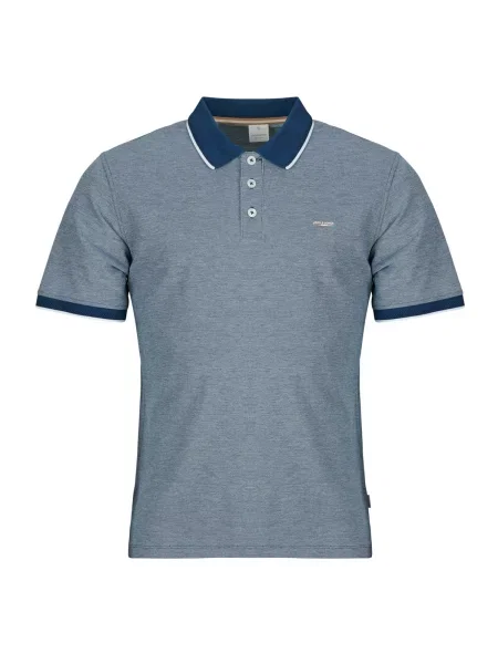 Tricou polo Jack & Jones albastru