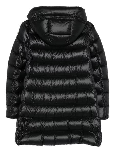 Palton Moncler cu glugă negru