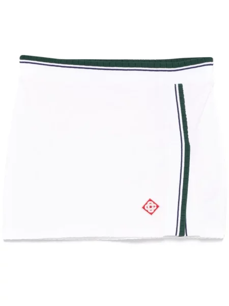 Mały spódnica mini Casablanca z rozcieciem biała