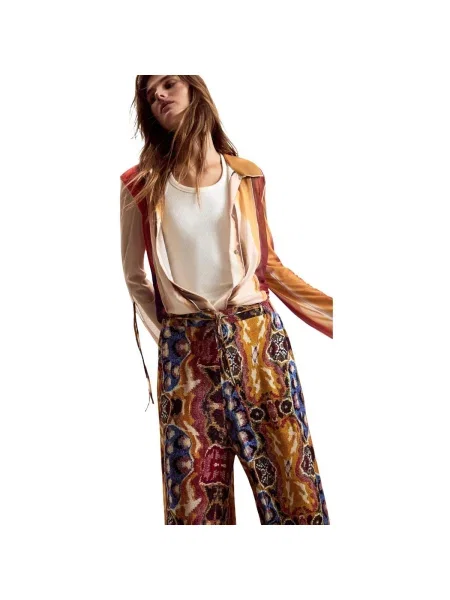 Pantaloni Desigual galben