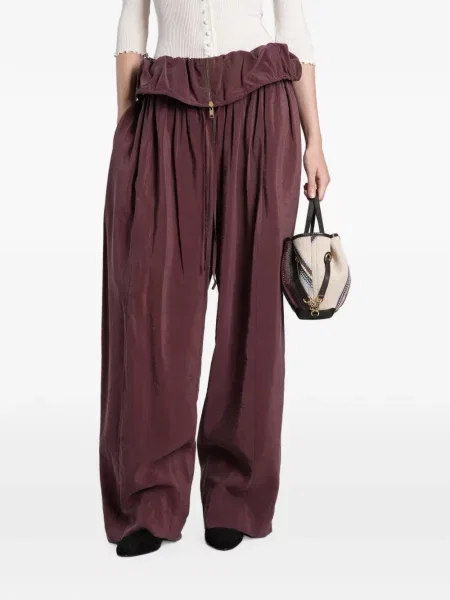 Pantaloni palazzo Chloé roșu