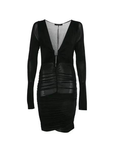 Rochie mini Rm By Roland Mouret cu volane negru