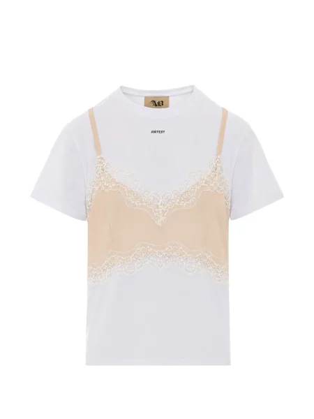 Tricou Aniye By din dantelă alb