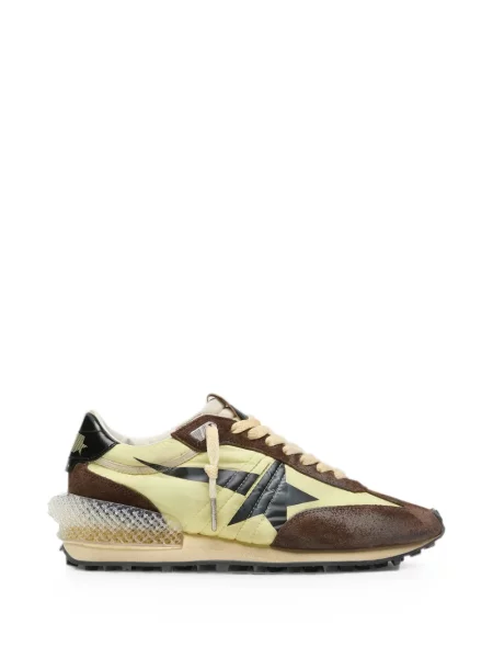 Sneakerși Golden Goose Running din piele de căprioară negru