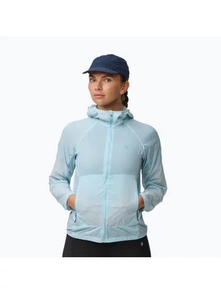 Дамско ветроустойчиво яке Fjällräven Keb Latt Wind breeze blue синьо