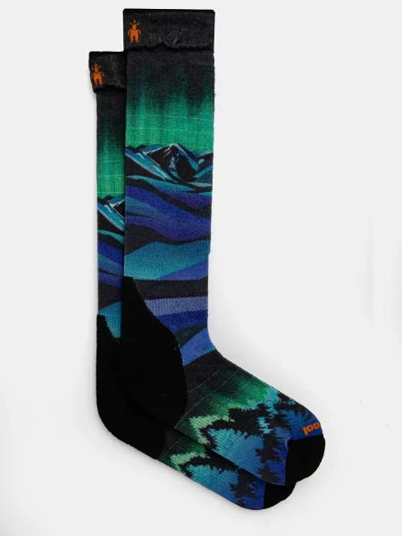 Ски чорапи Smartwool Targeted Cushion Compression Print синьо