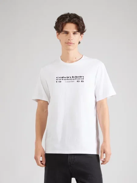 Calvin Klein Jeans Tricou SS alb