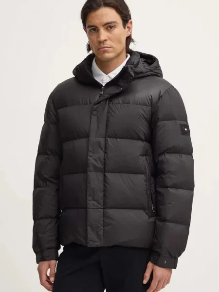 Tommy Hilfiger kurtka puchowa zimowa czarny