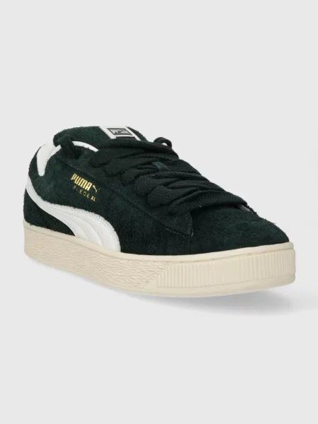 Usnjene superge Puma Suede XL Hairy zelena