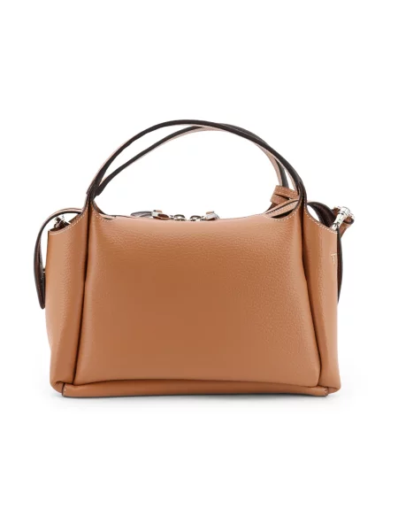 Shopperka Tod's skórzana brązowa