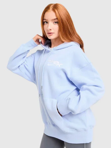 Nike Bluza Z Kapturem W Nsw Amm Phnx Flc Os niebieska