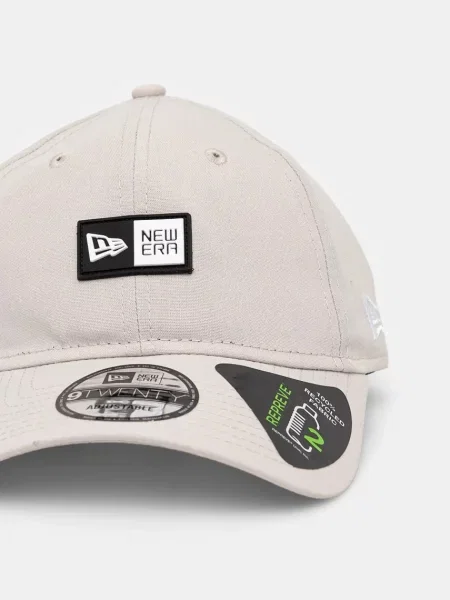 Однотонная кепка New Era бежевая
