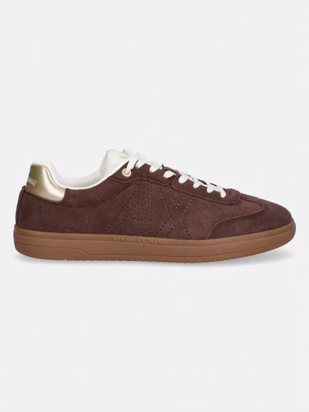 Armani Exchange superge semišaste rjava