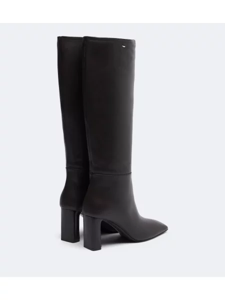 Cizme Max Mara din piele maro