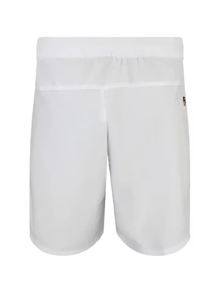 Pantaloni scurți Boss cu dungi cu imagine alb
