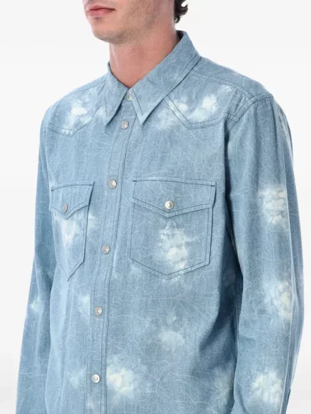Cămașă din denim Marant albastru